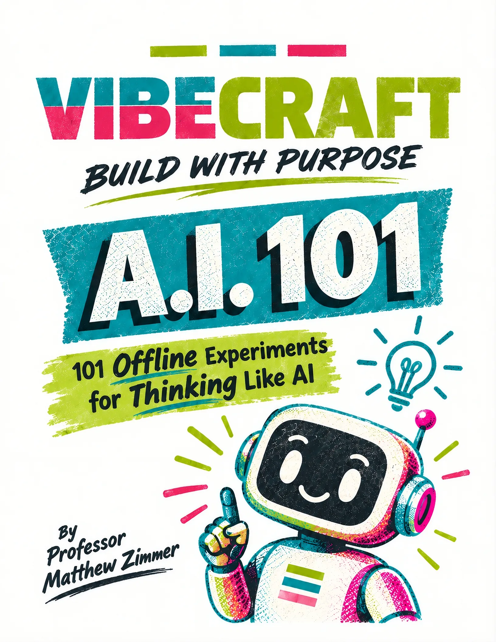 A.I. 101: 101 Offline Experiments for Thinking Like AI, by Professor Matthew Zimmer